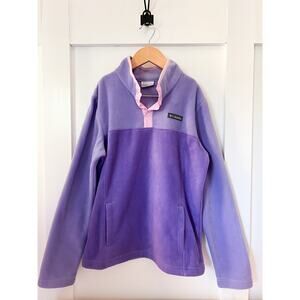 Columbia fleece quarter snap pullover. Girls size L/14-16